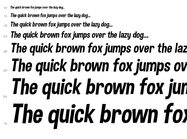 Dimbo font waterfall